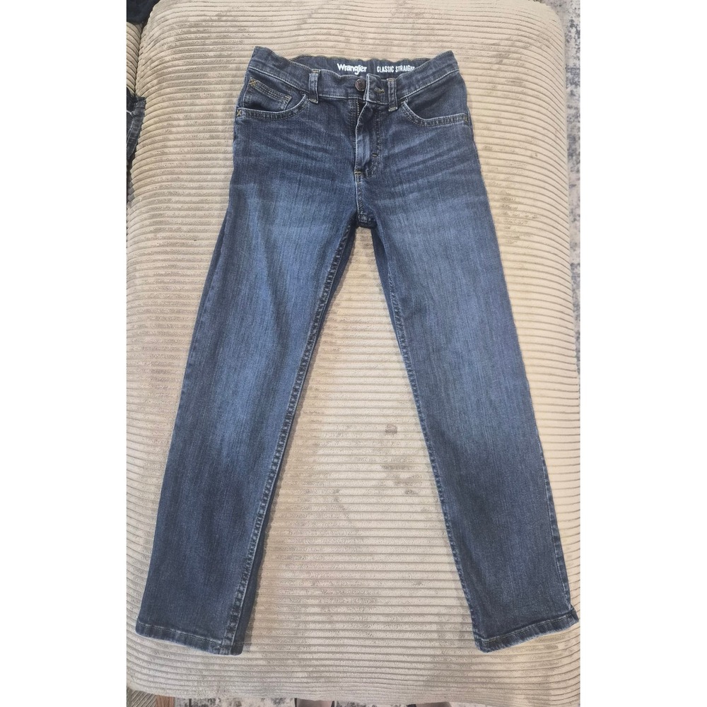Wrangler Dark Wash Straight Leg Jeans Size 10 Regular